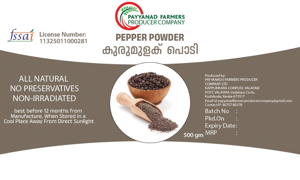 Pepper Powder – Payyanad Farmers Producer Company